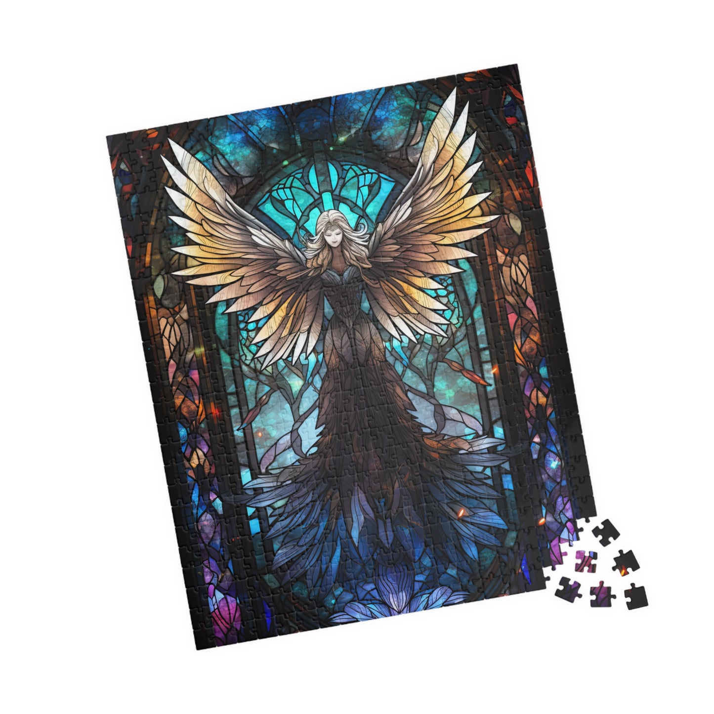 Gothic Angel Stained Glass- Jigsaw Puzzle