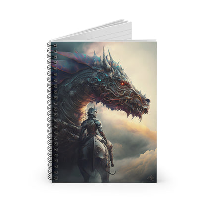 Dragon and Knight- Spiral Notebook