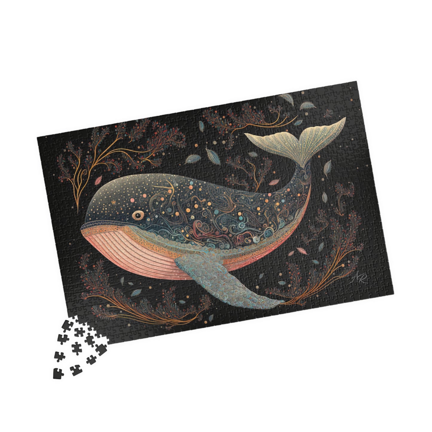 Vintage Whale- Jigsaw Puzzle