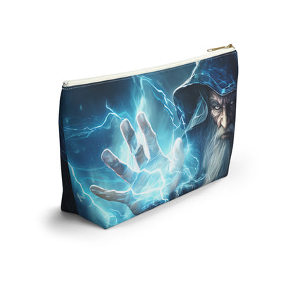 Wizard Casting Spell- Zippered Pouch