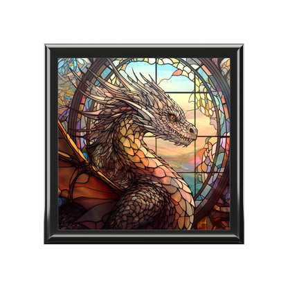 Dragon and Stained Glass Window- Storage/Dice Box