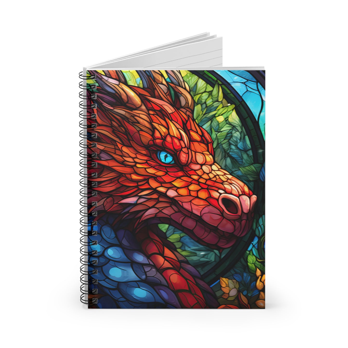 Fantasy Red Dragon- Spiral Notebook