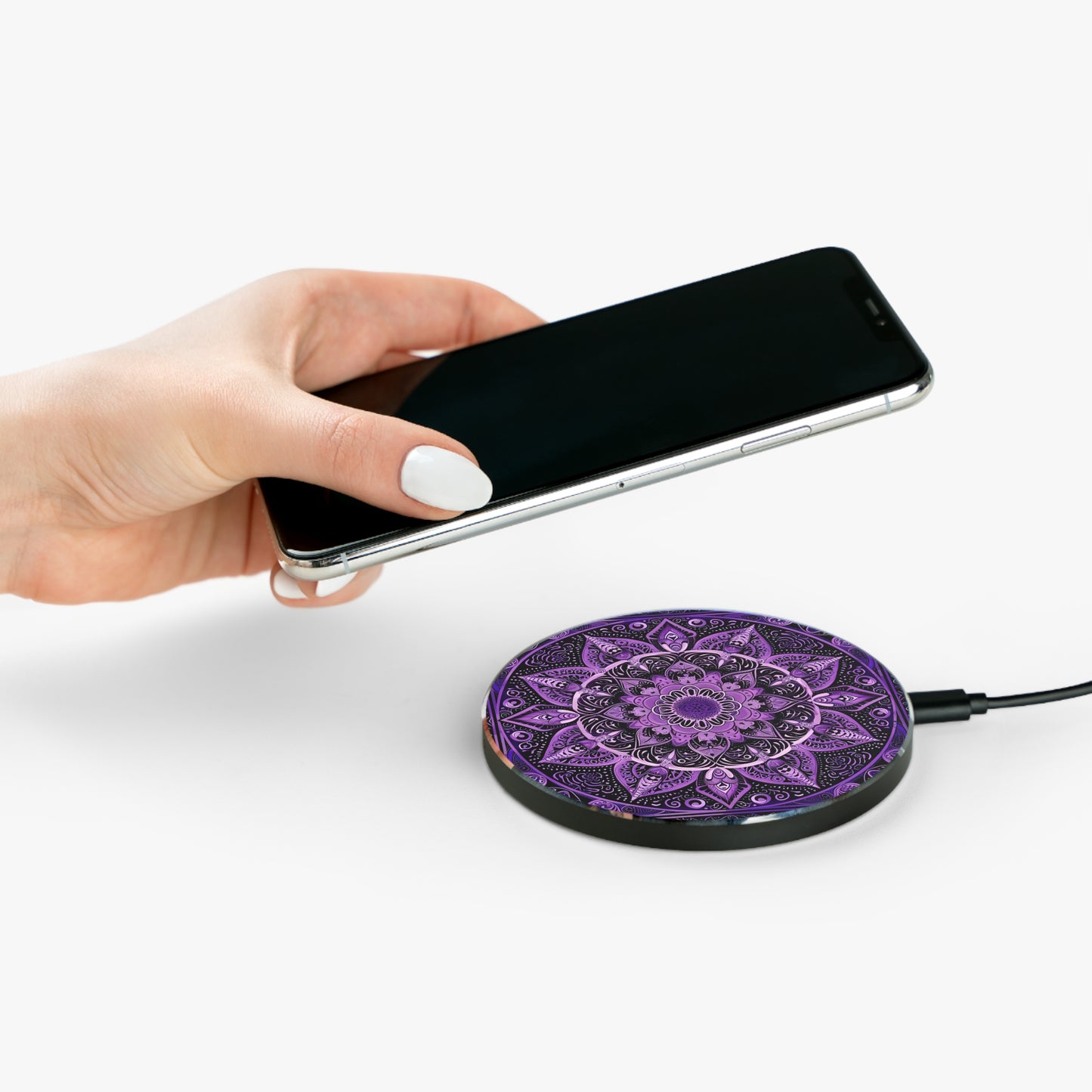 Purple Mandala- Wireless Charger