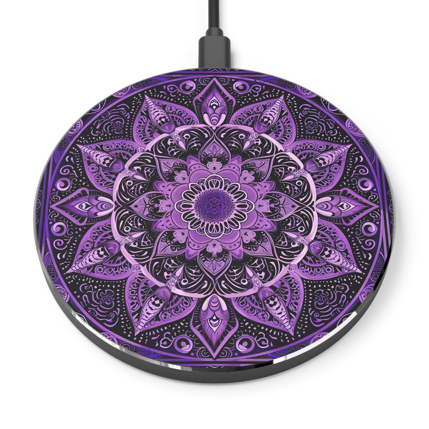 Purple Mandala- Wireless Charger