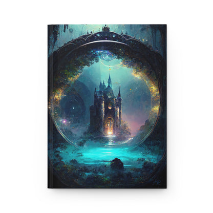 Fantasy Castle- Blank Lined Hardcover Notebook