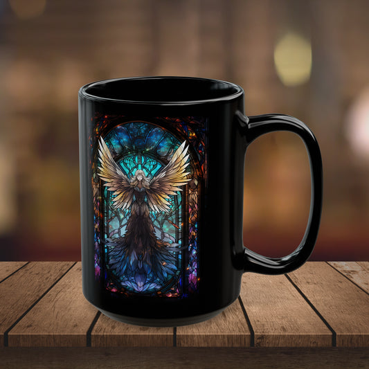Gothic Angel Stained Glass- Coffee Mug