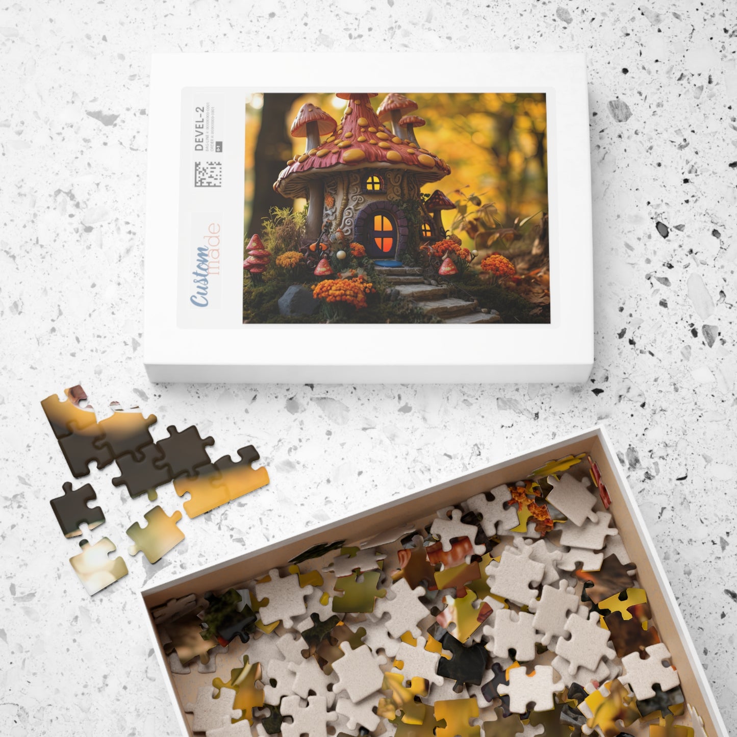 Autumn Mushroom Fairy House- Jigsaw Puzzle