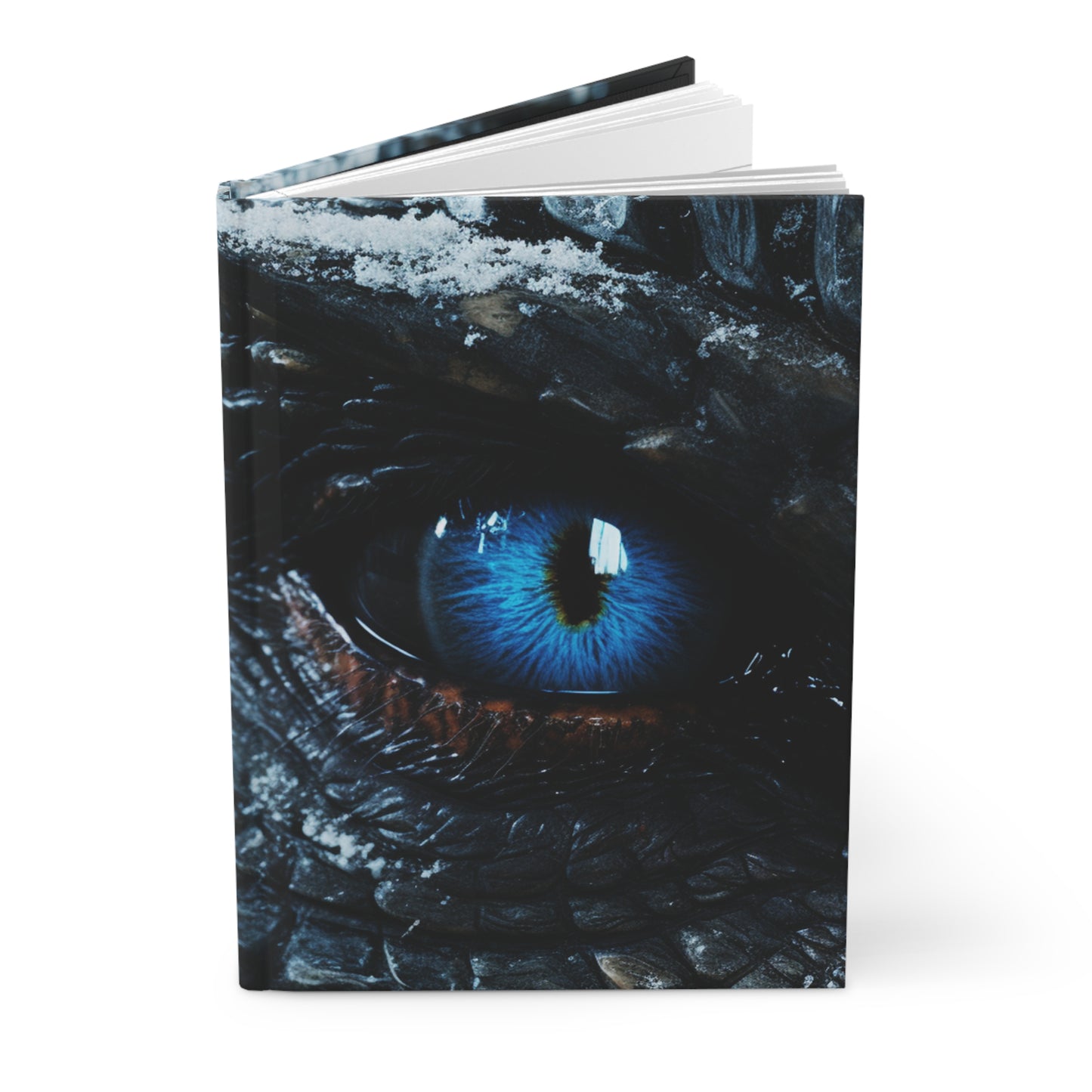 Blue Dragon Eye- Blank Lined Hardcover Notebook