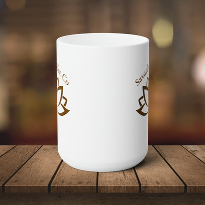 Savanh Coffee Co- 15oz White Ceramic Mug