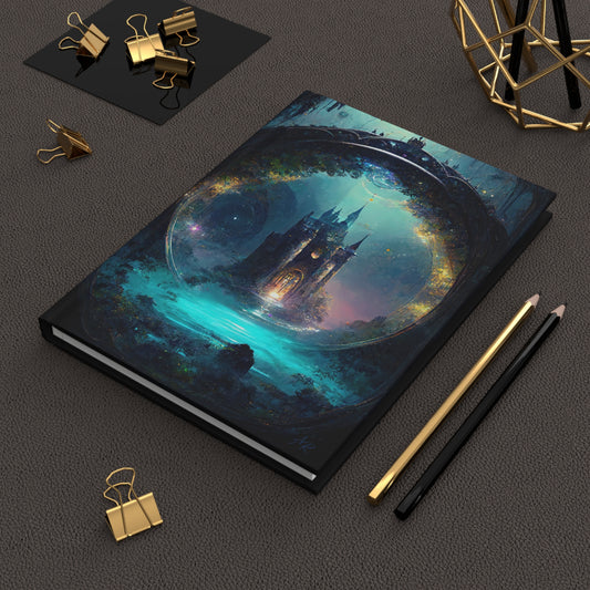 Fantasy Castle- Blank Lined Hardcover Notebook
