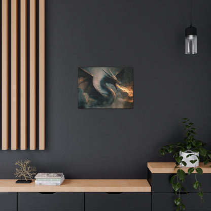 Fire Breathing Dragon- Canvas Gallery Wrap