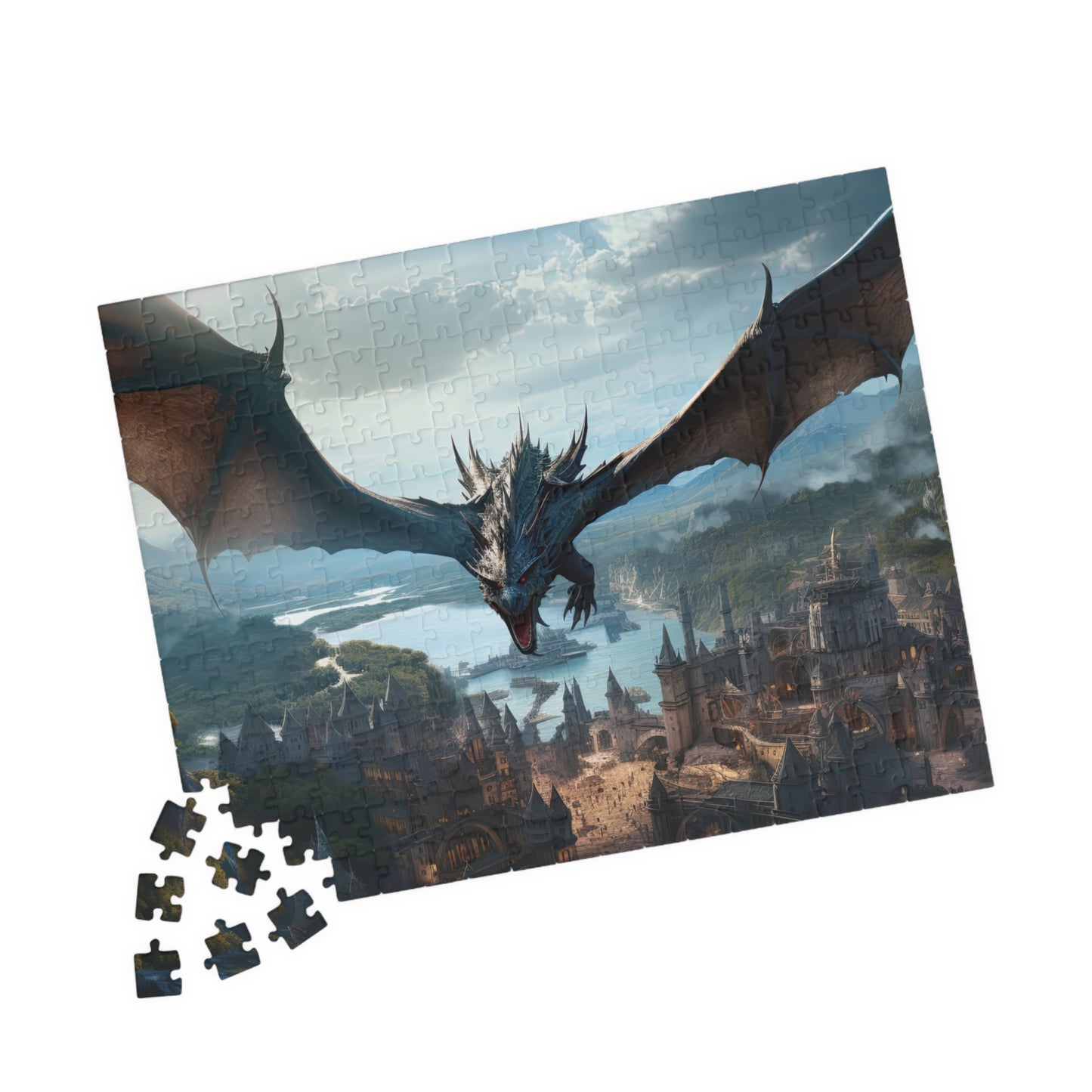 Dragon in Flight- Jigsaw Puzzle