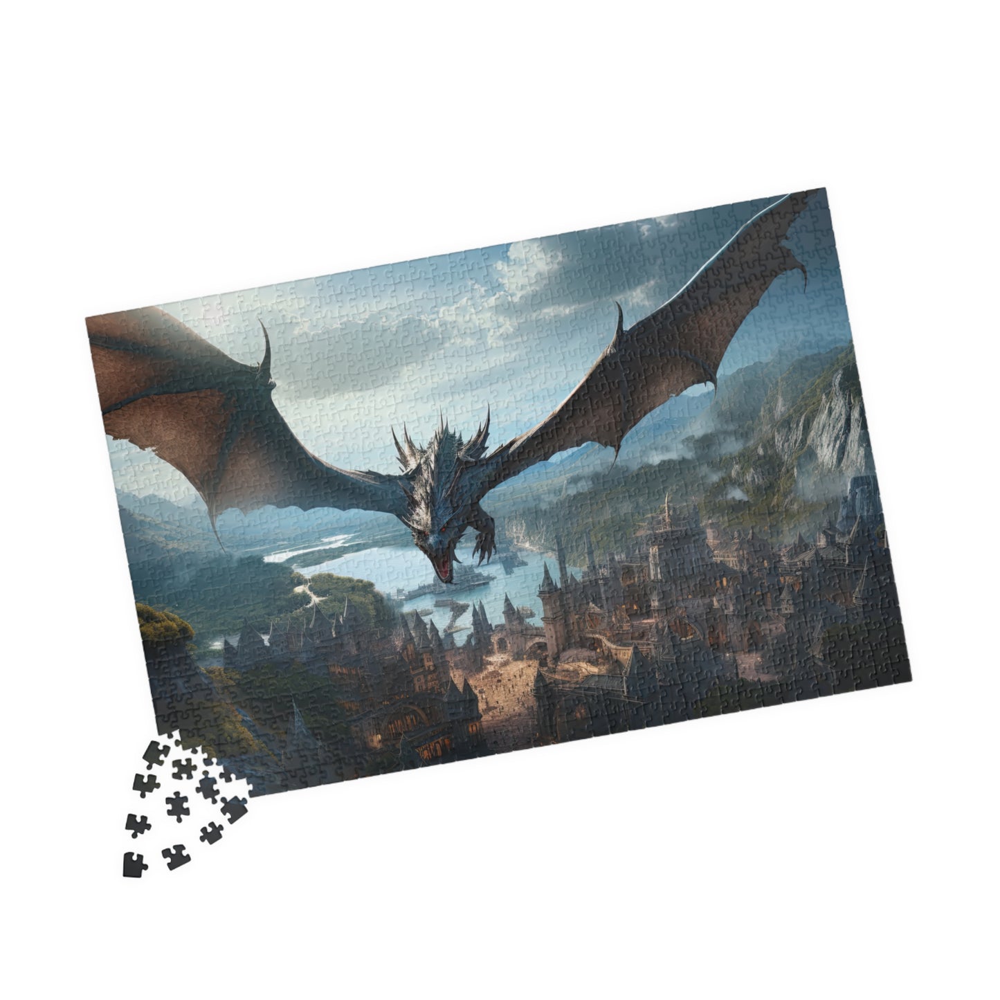 Dragon in Flight- Jigsaw Puzzle