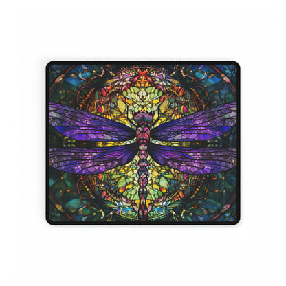 Dragonfly Stained Glass Desk Mat