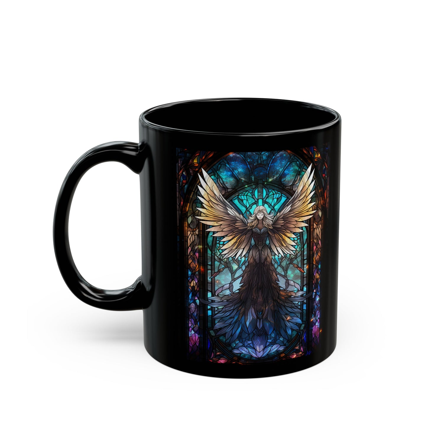 Gothic Angel Stained Glass- Coffee Mug