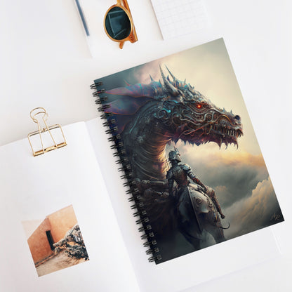 Dragon and Knight- Spiral Notebook