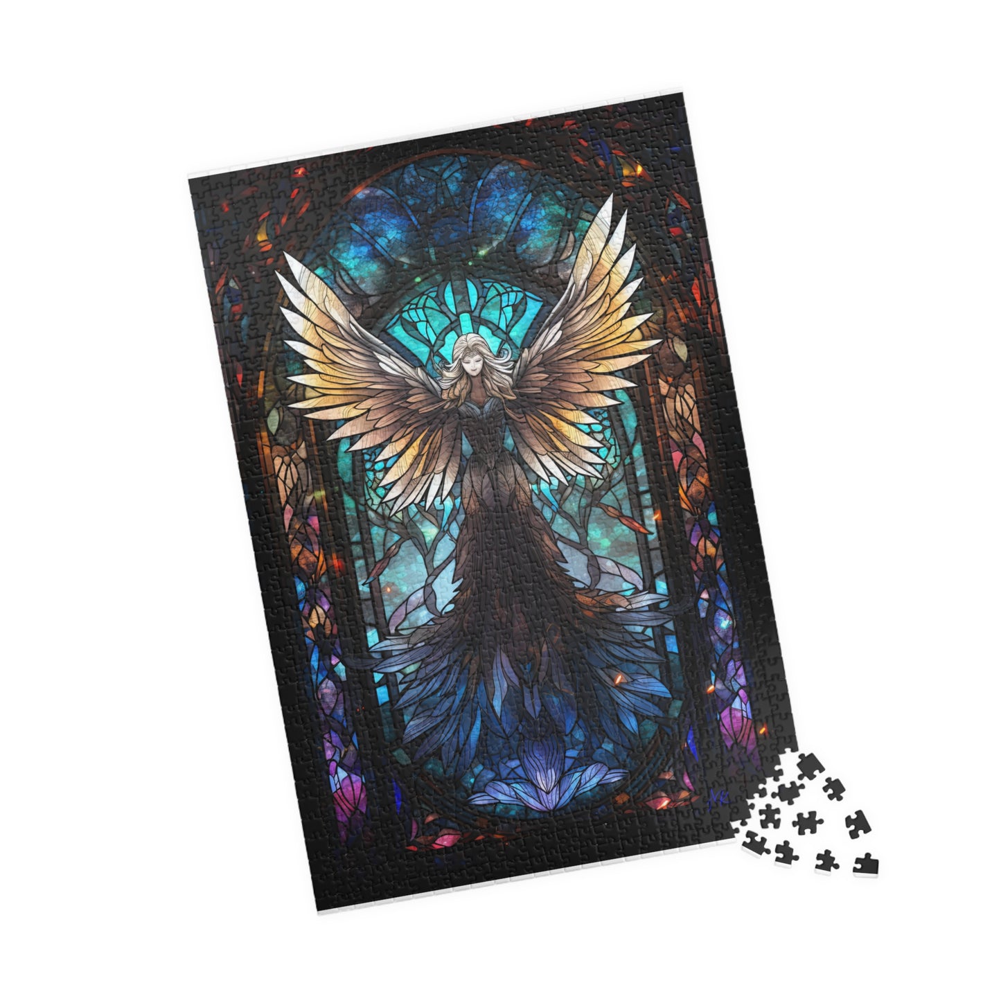 Gothic Angel Stained Glass- Jigsaw Puzzle