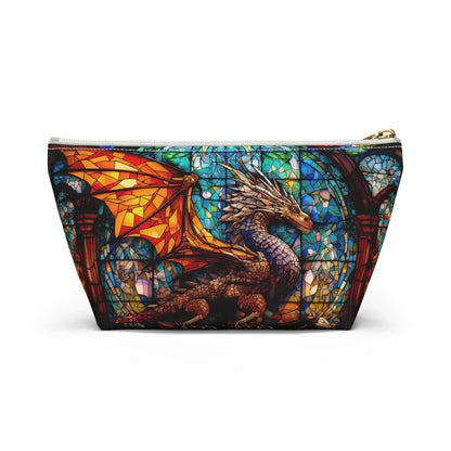 Stained Glass Dragon- Zippered Dice Pouch