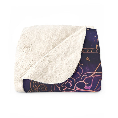 Purple Mandala- Sherpa Fleece Blanket