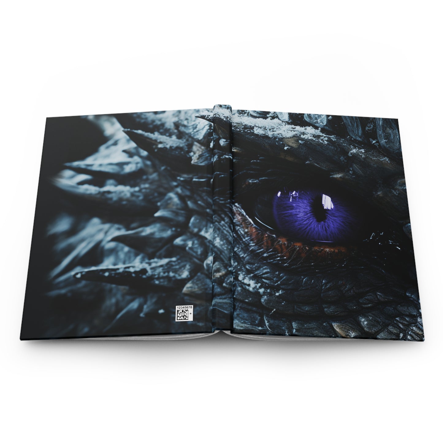 Purple Dragon Eye- Blank Lined Hardcover Notebook