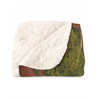 Green Baby Dragon- Sherpa Fleece Blanket