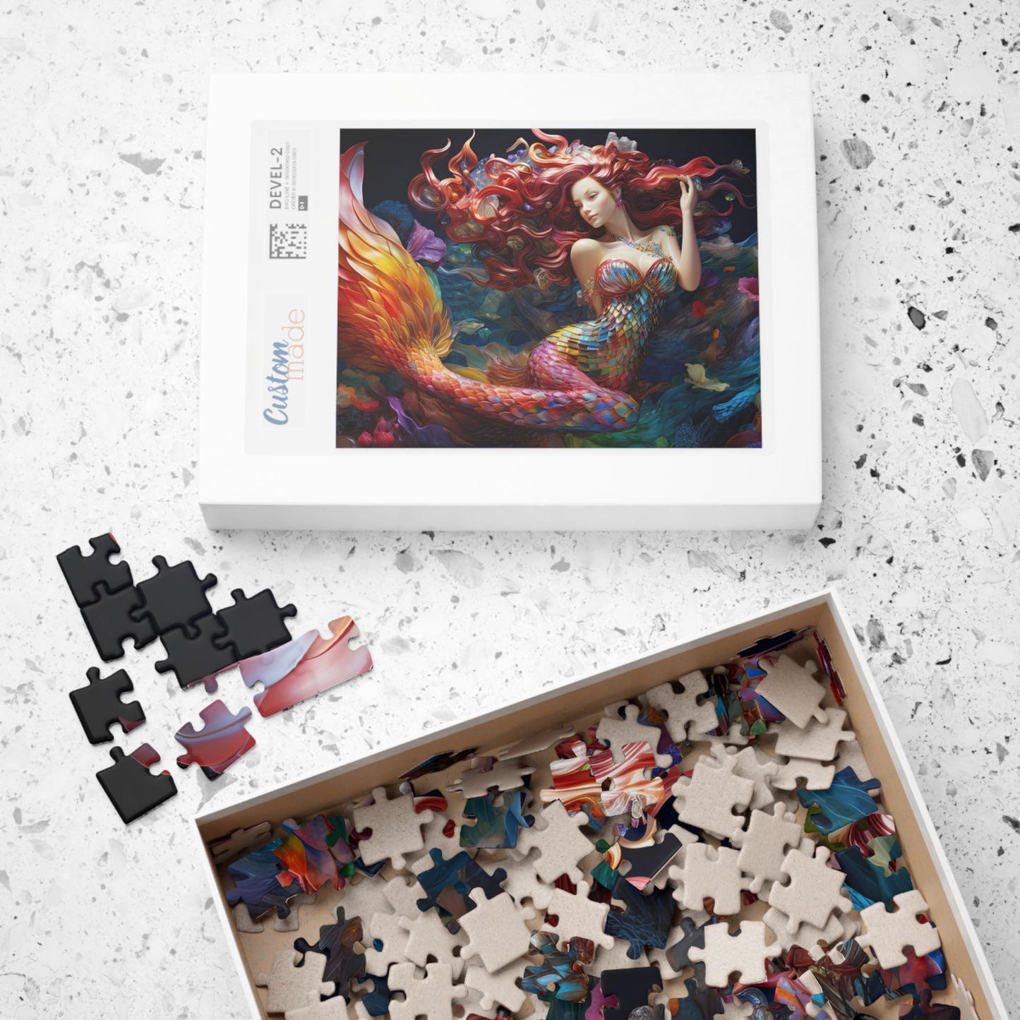 Red-Haired Mermaid- Jigsaw Puzzle