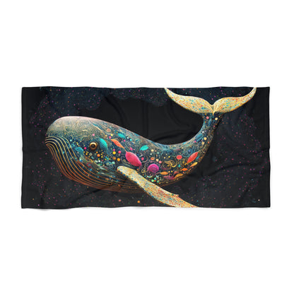 Filigreed Whale- Beach Towel