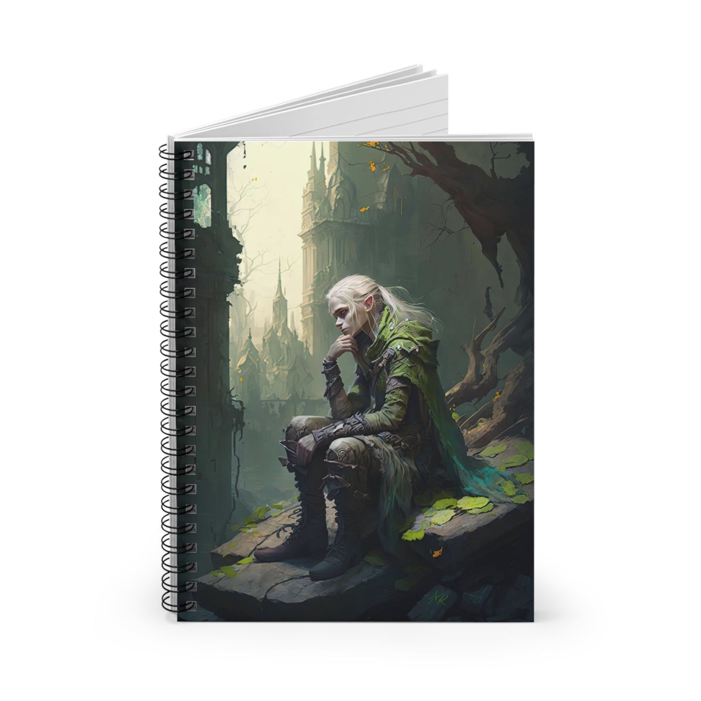 Pensive Elf- Spiral Notebook