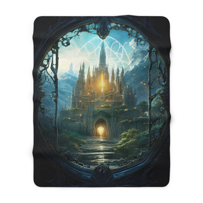 Magical Fairy Castle- Sherpa Fleece Blanket