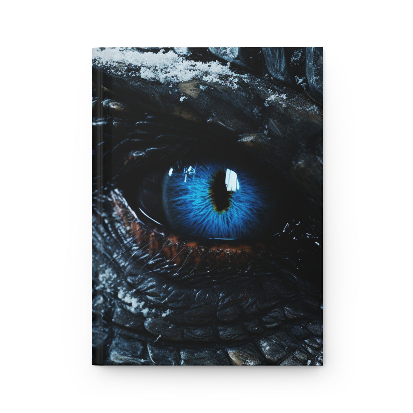 Blue Dragon Eye- Blank Lined Hardcover Notebook