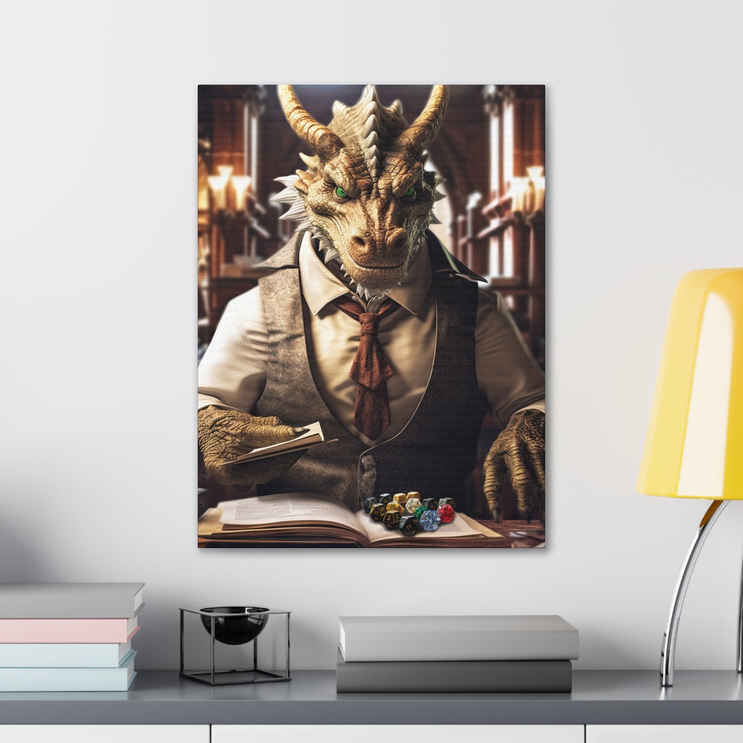 Draconic Dungeon Master- Canvas Wall Art