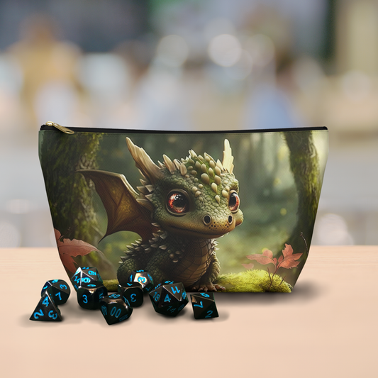 Baby Green Dragon- Zippered Pouch