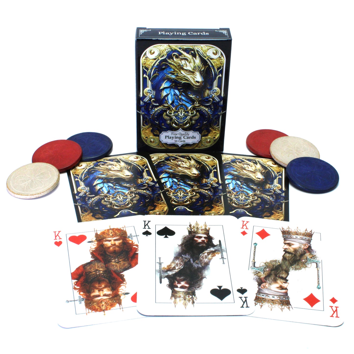 Blue Dragon- Premium Playing Cards