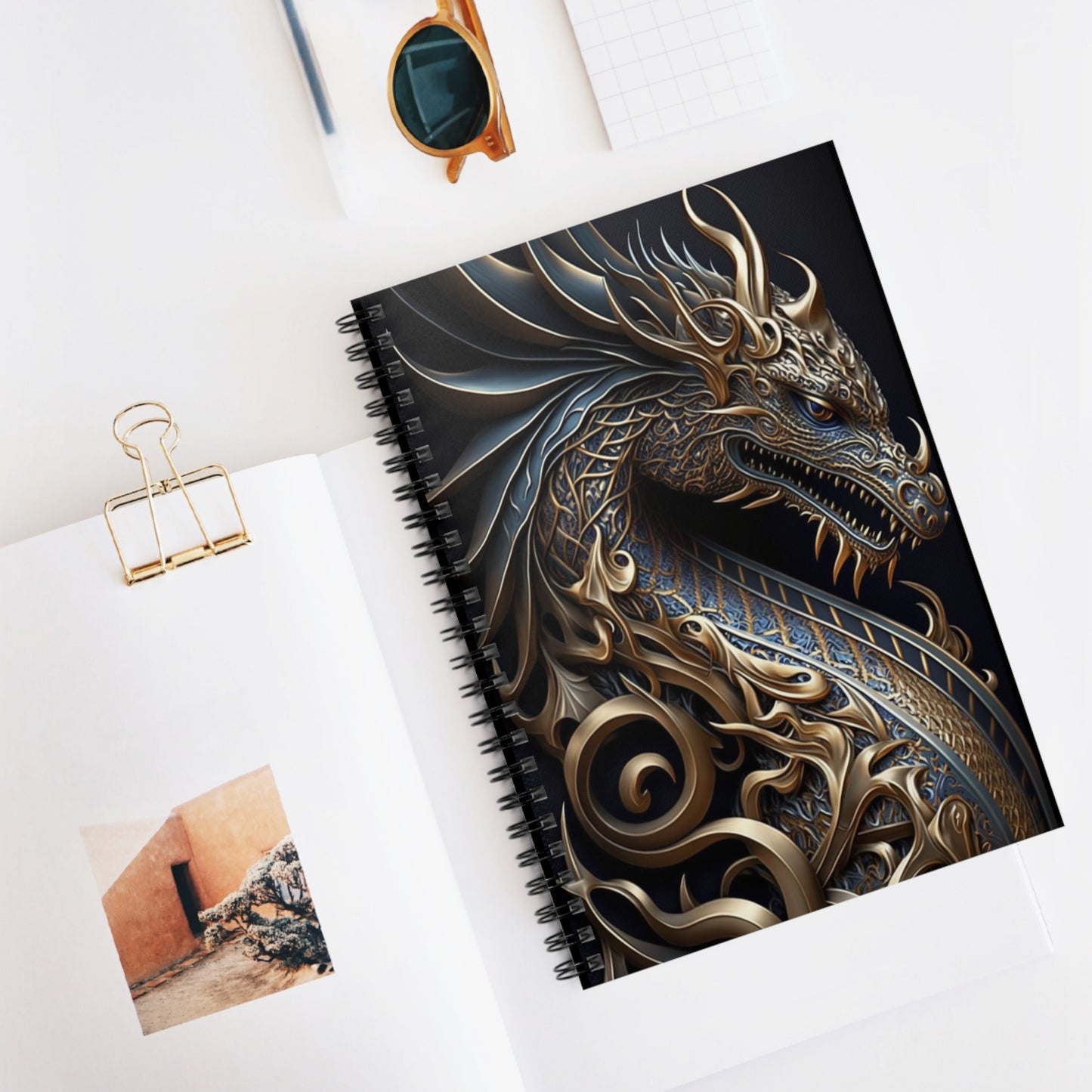 Metal Dragon- Spiral Notebook