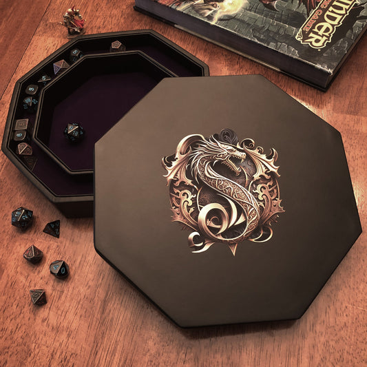 Dice Rolling Tray- Dragon Seal