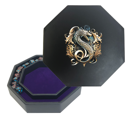 Dice Rolling Tray- Dragon Seal