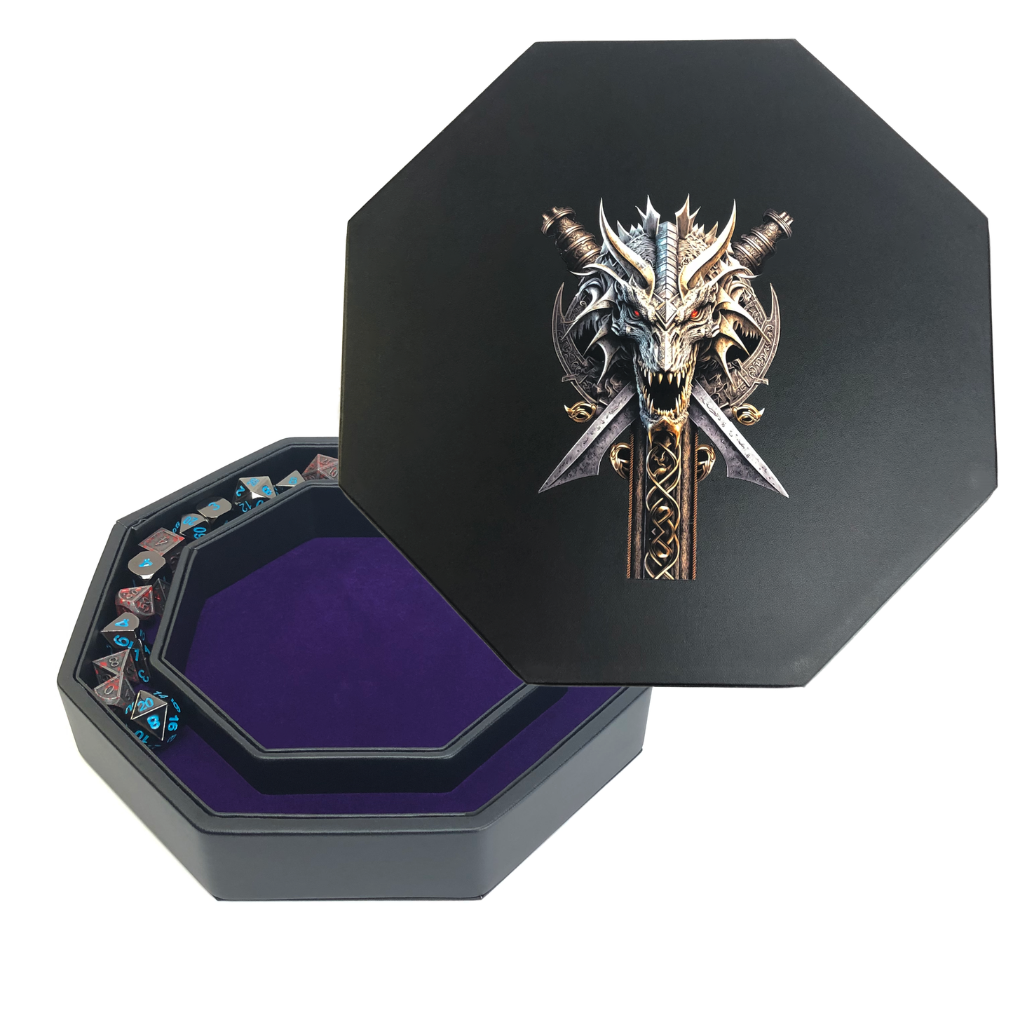 Dice Rolling Tray- Dragon Skull