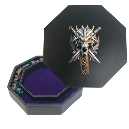 Dice Rolling Tray- Dragon Skull