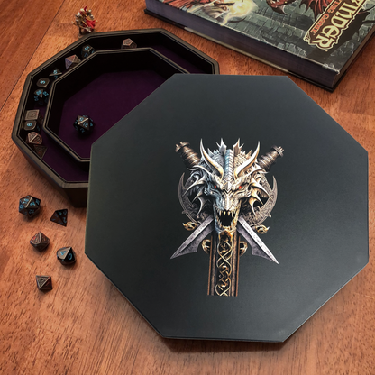Dice Rolling Tray- Dragon Skull