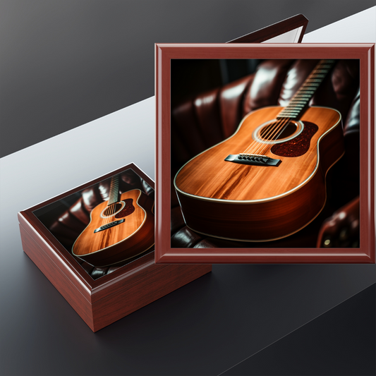 Acoustic Guitar Jewelry/Keepsake Box