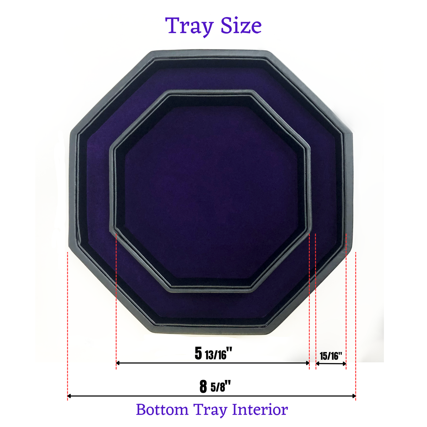 Dice Rolling Tray- Purple Dragon