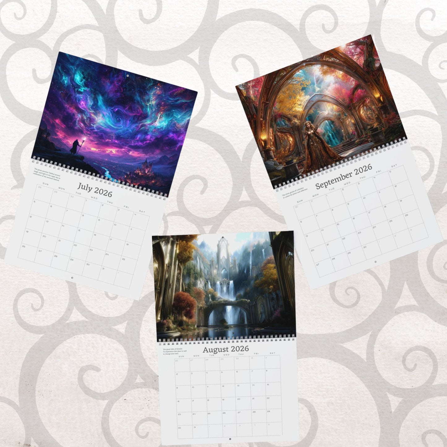 2026 Fantasy Wall Calendar