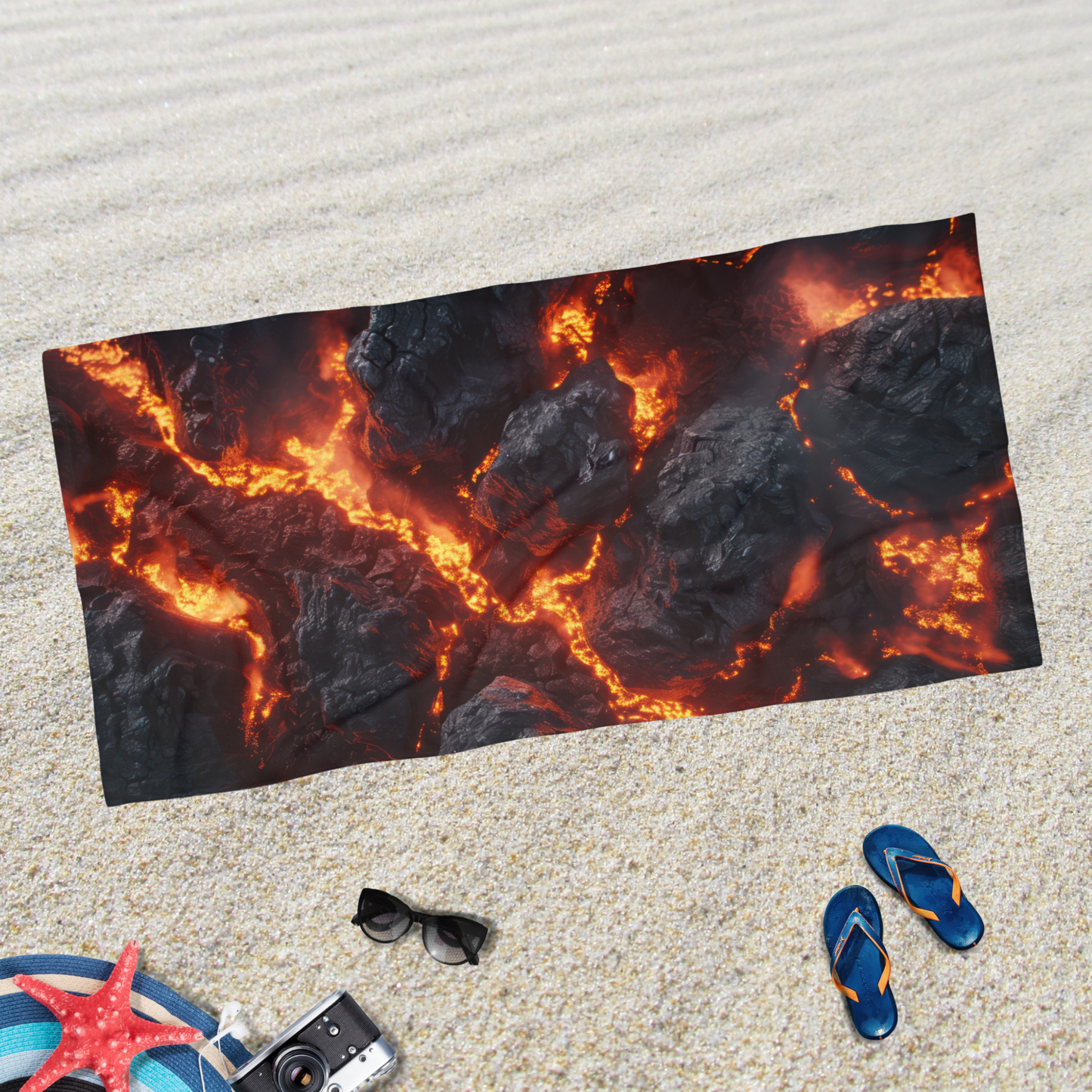 Lava Flow- Beach Towel