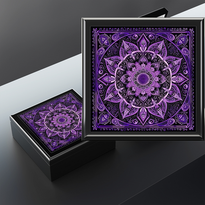 Purple Mandala Jewelry/Keepsake Box