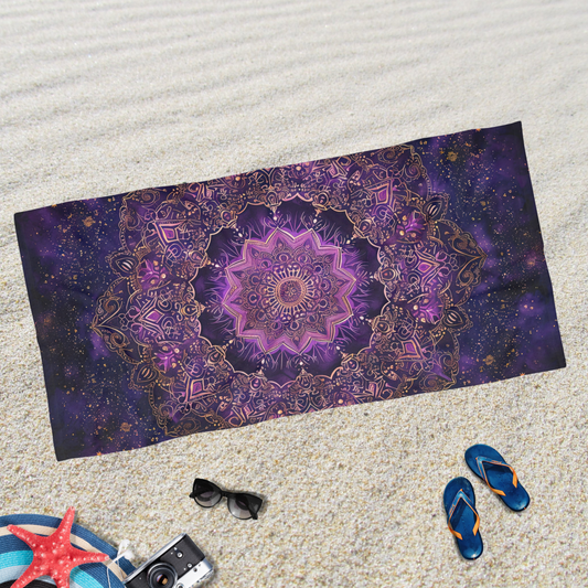 Purple Mandala- Beach Towel
