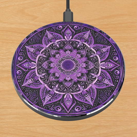 Purple Mandala- Wireless Charger