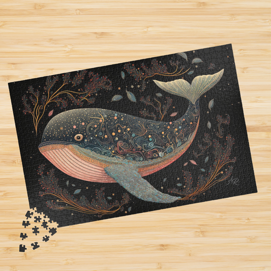 Vintage Whale- Jigsaw Puzzle