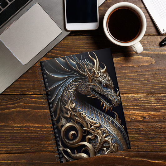 Metal Dragon- Spiral Notebook