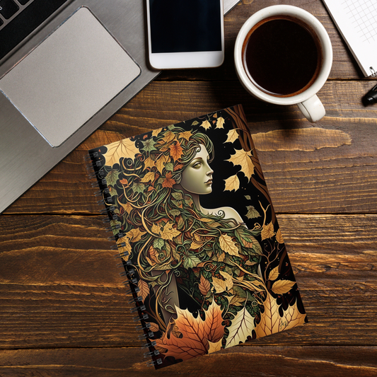 Autumn Maiden- Spiral Notebook