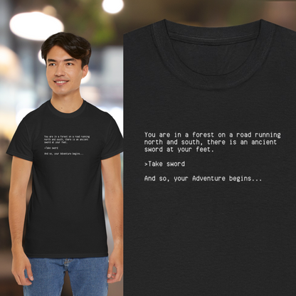 Text Based Adventure- Unisex Cotton Tee